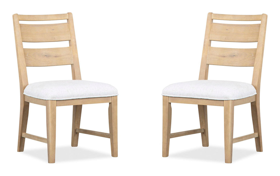 Somerset - Dining Side Chair With Upholstered Seat (Set of 2) - Butternut and Omari Natural