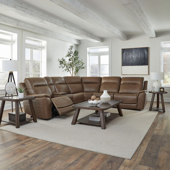 Collins - 6 Piece Sectional - Brown