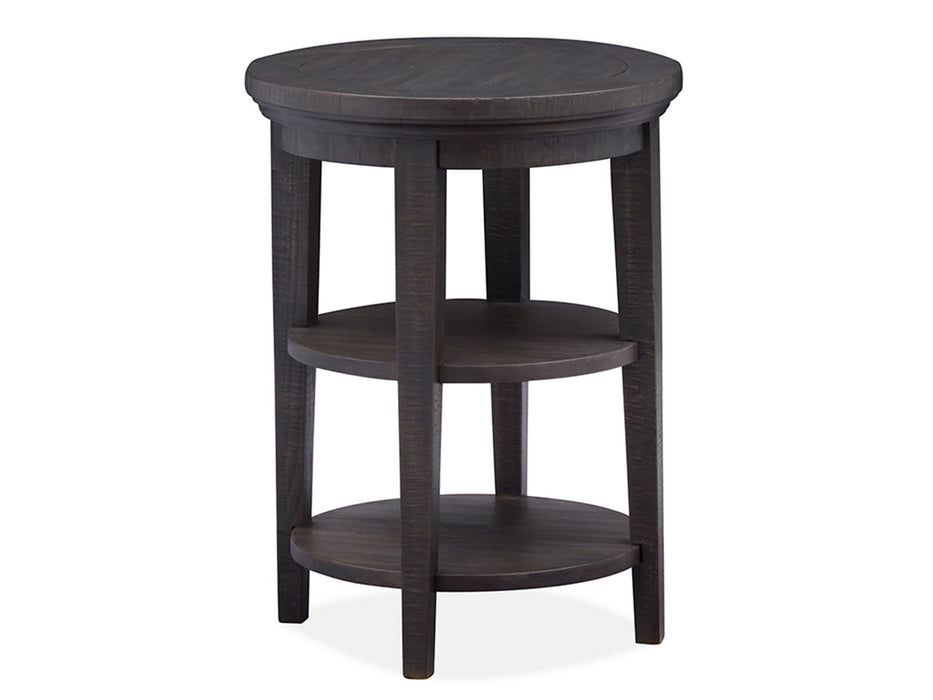 Westley Falls - Round Accent End Table - Graphite