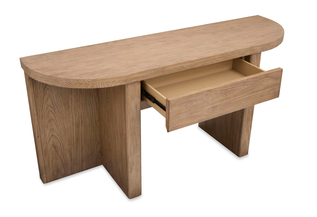 Hayden - Demilune Sofa Table - Golden Oat