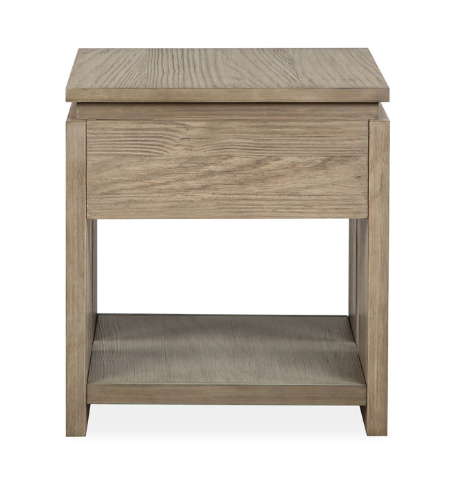 Conrad - Rectangular End Table - Stone Harbor Grey