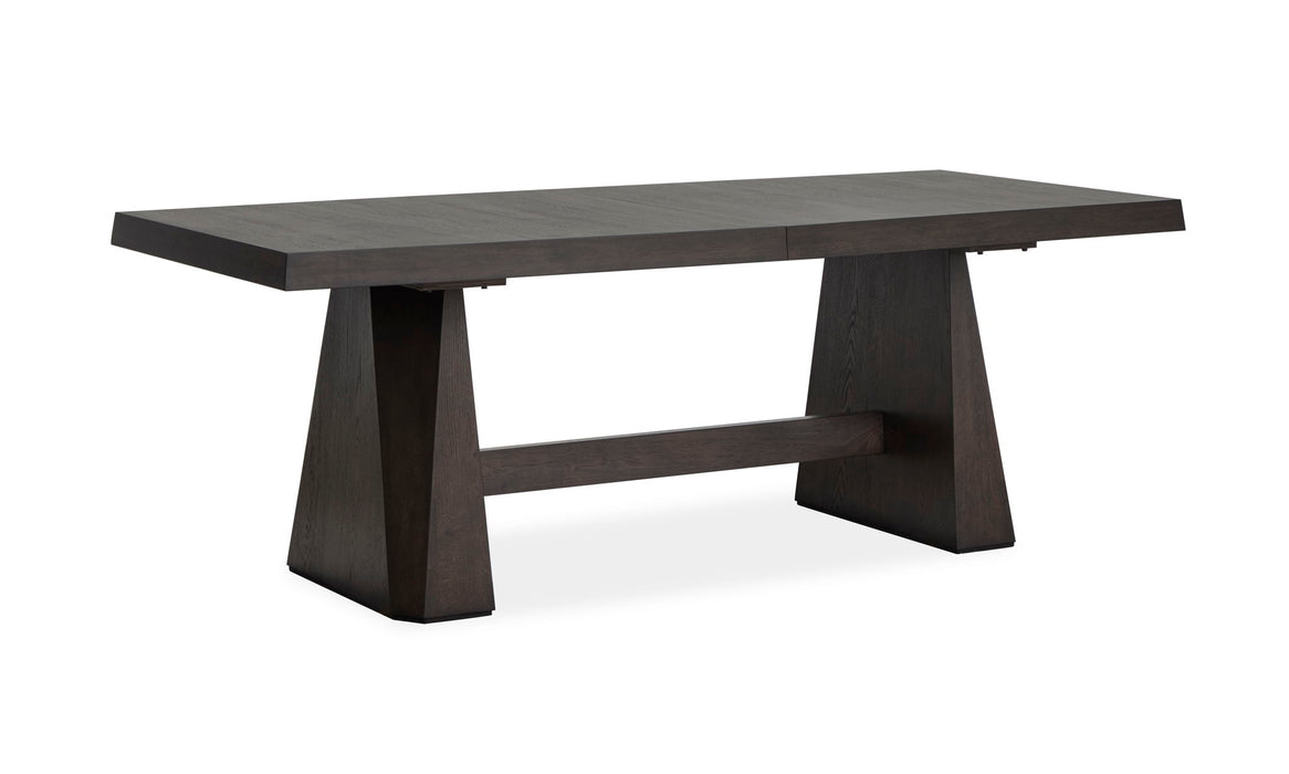 Tauren - 4 Piece Extendable Double Pedestal Dining Table Set