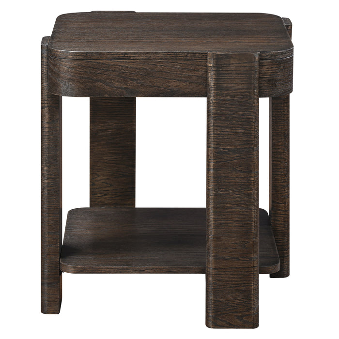 Salina - Square End Table - Espresso