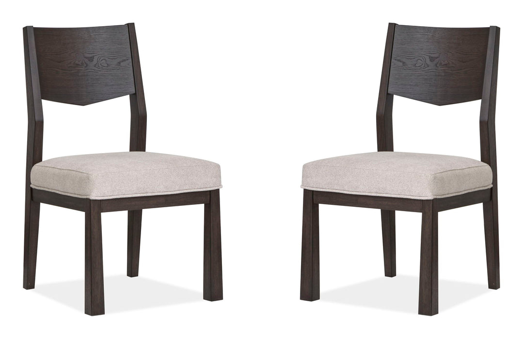 Tauren - Upholstered Side Chair With Solid Back (Set of 2) - Coffee Bean