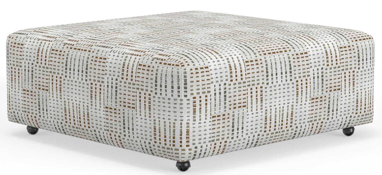 Kellen - Castered Cocktail Ottoman - Morocco