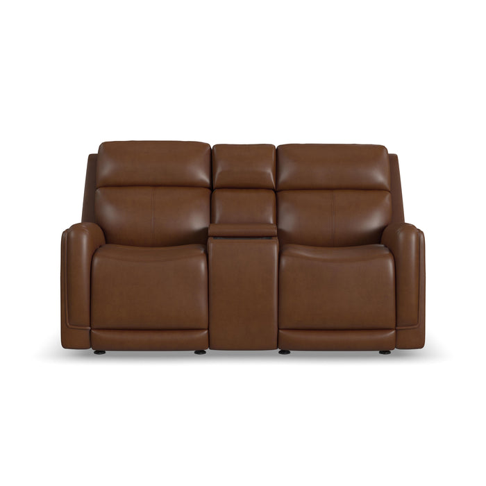 Alister - Power Gliding Loveseat With Console, Power Headrests & Lumbar