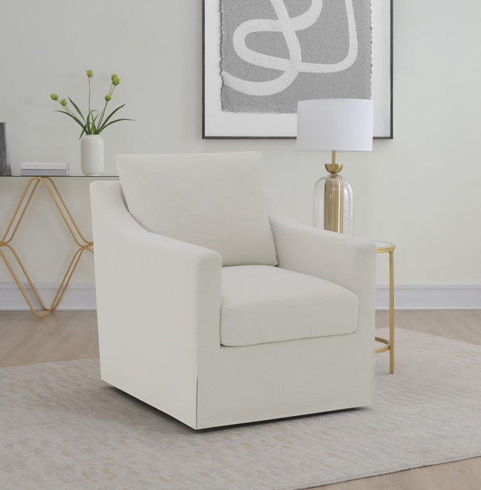 Winter - Upholstered Sloped Arm Accent Swivel Chair