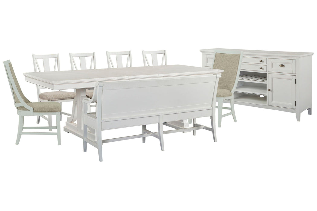 Heron Cove - Extendable Trestle Dining Table Set