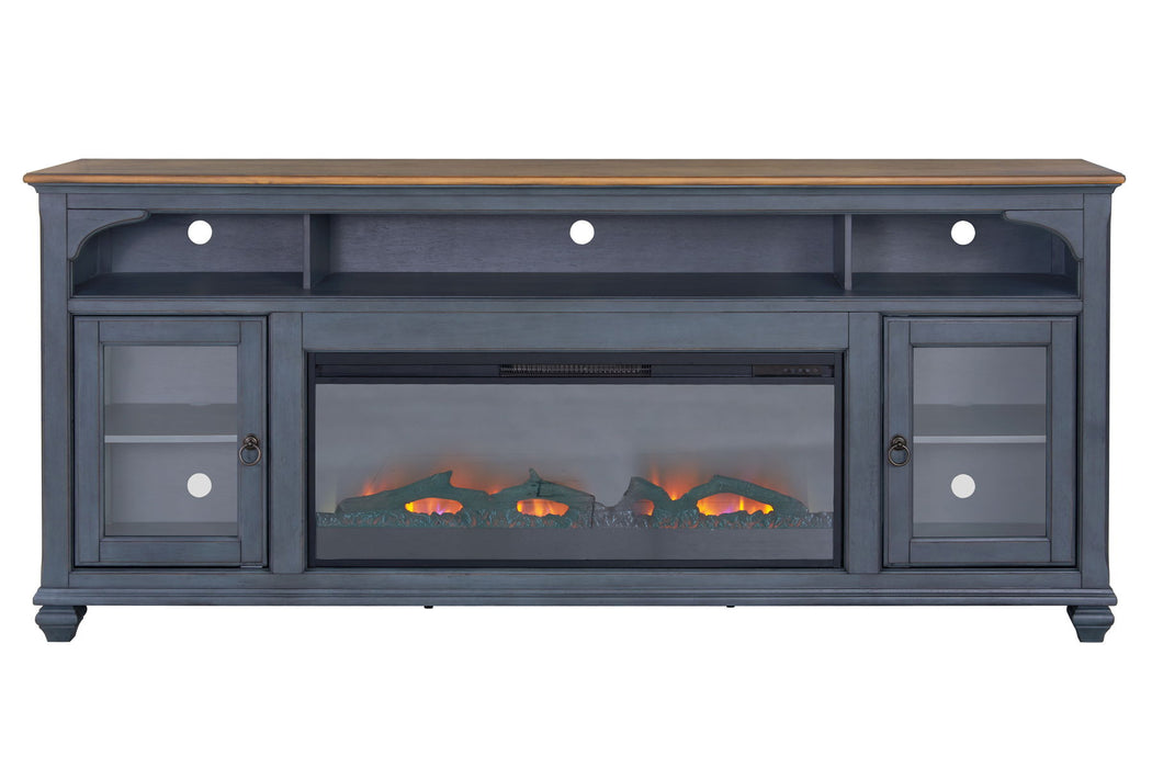 Americana - Fireplace TV Stand