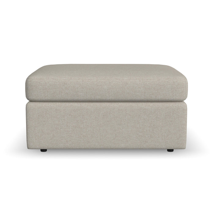 Sky - Fabric Stationary Square Cocktail Ottoman
