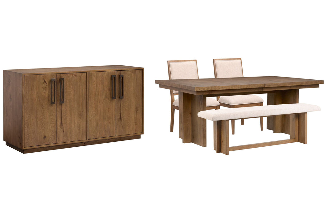 Marcel - Extendable Trestle Dining Table Set