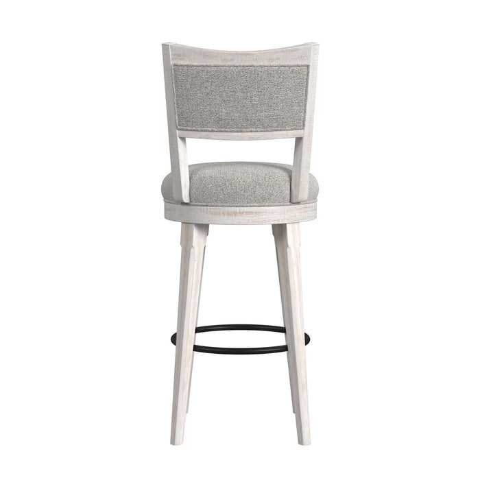 Rogen Rustic - Swivel Bar Stool (Set of 2) - Rustic White