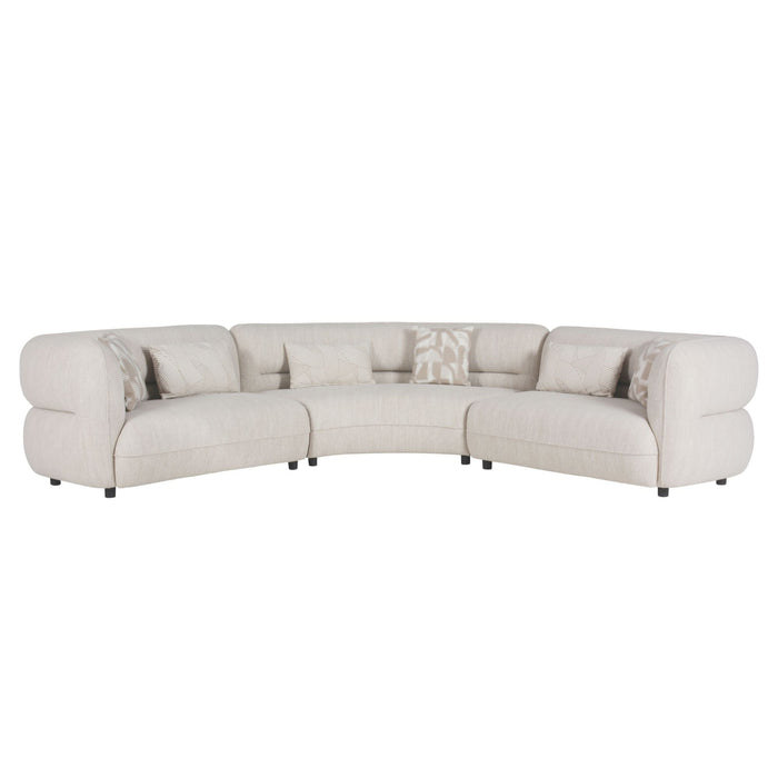 Four Seasons - Sectional Set With 6 Pillows - Camel