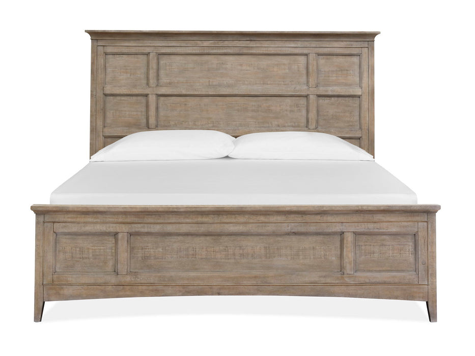 Paxton Place - Complete Panel Bed With Storage Rails