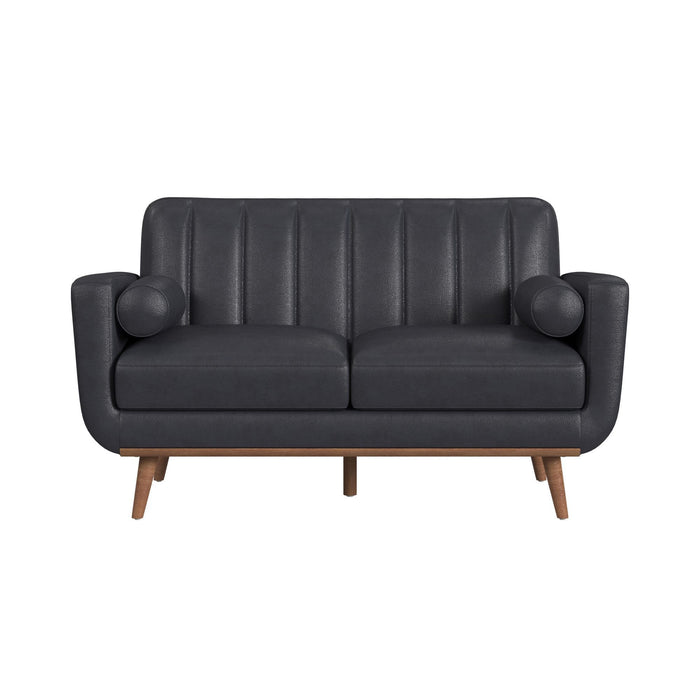 Horizon - Loveseat With Wood Front 2 Pillows