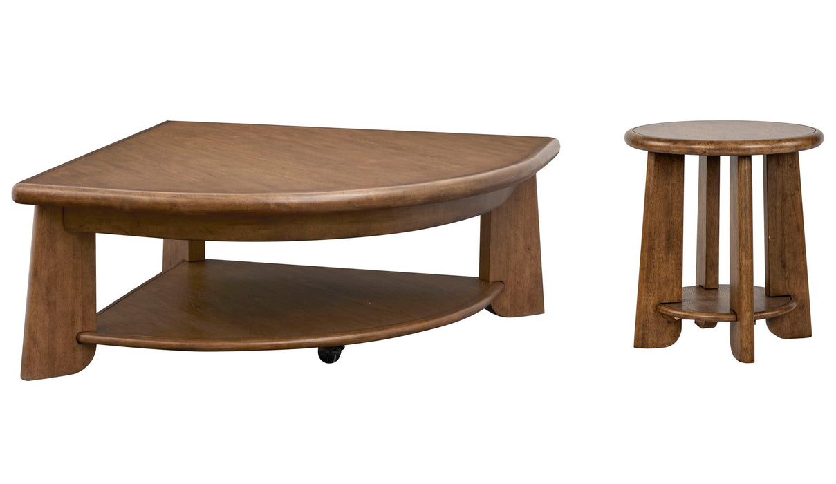 Tanner - Pie Shaped Lift Top Cocktail Table Set