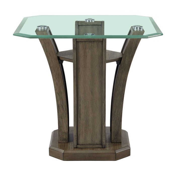 Dapper - Square End Table - Gray