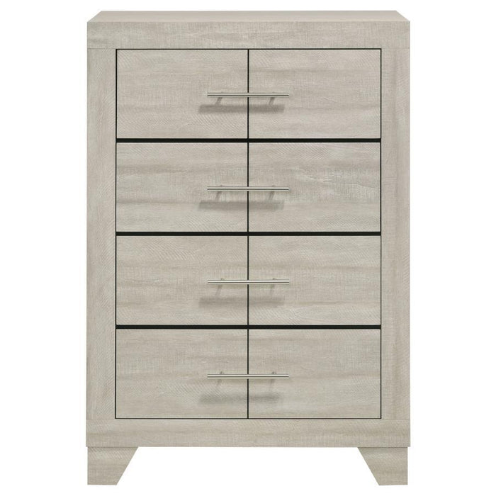 Trenton - 4-Drawer Bedroom Chest Of Drawers - Rustic Cream
