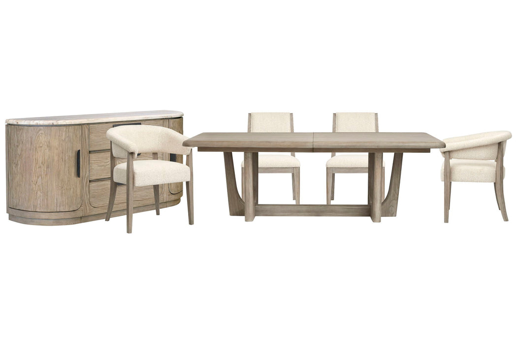 Braelyn - Extendable Trestle Dining Table Set