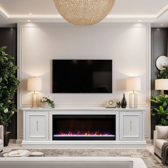 Jordan - Fireplace TV Stand