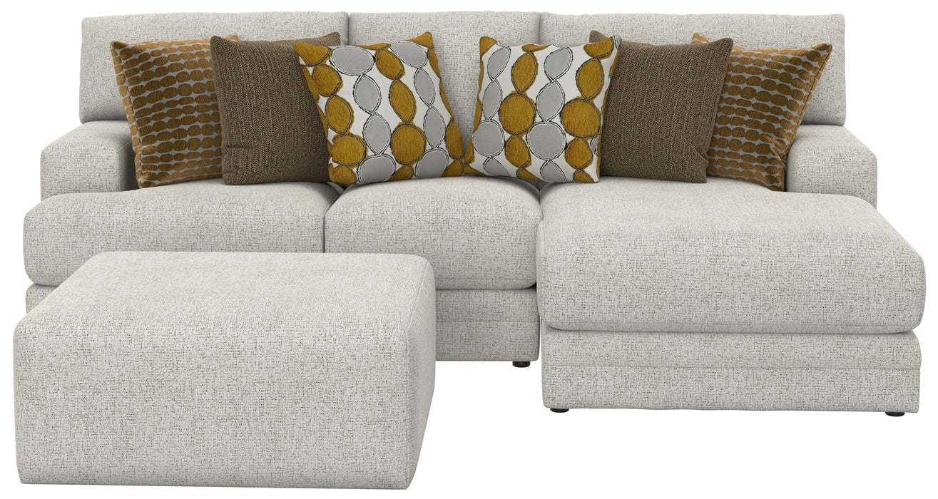 Tori - Sectional With Comfort Coil Seating, Cocktail Ottoman And Accent Pillows Included