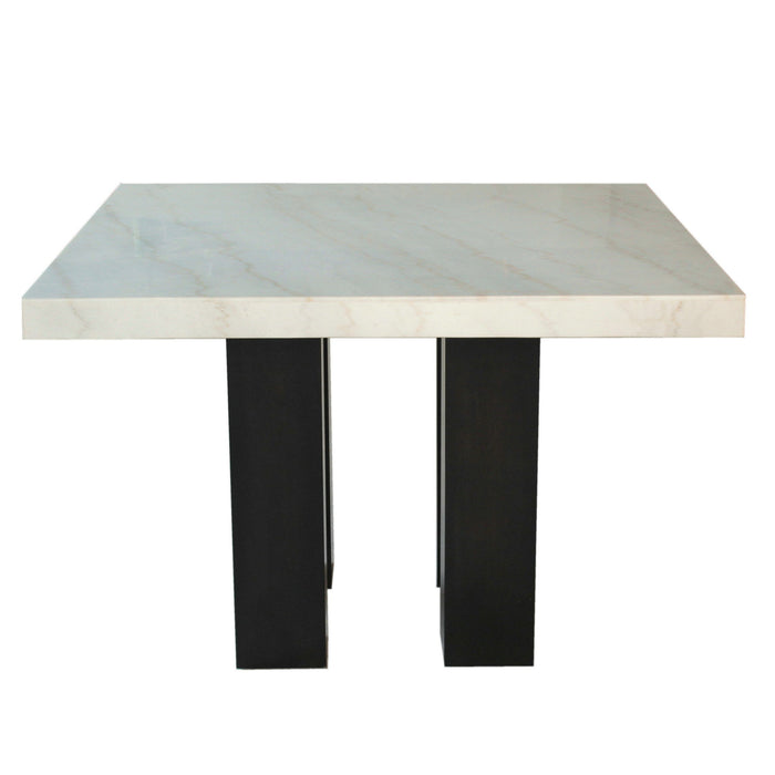 Camila - Square Counter Height - White