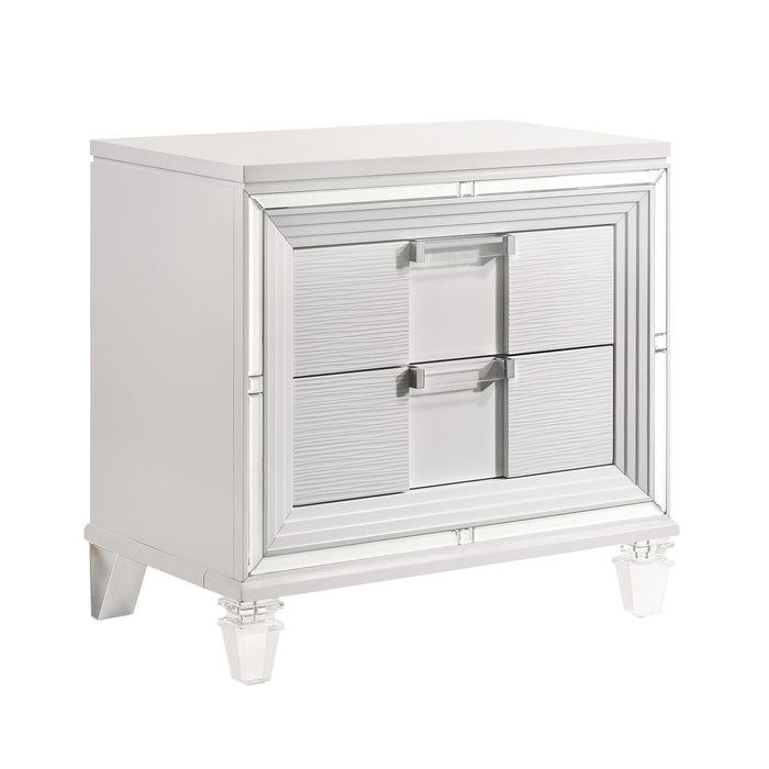 Twenty Nine - Nightstand With USB - White