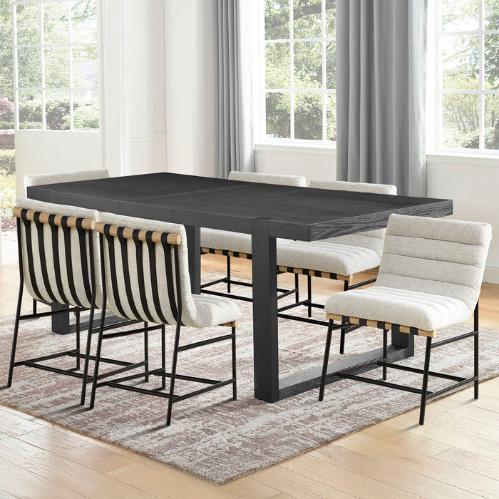 Yves - Dining Table With 6 Nicco Chairs