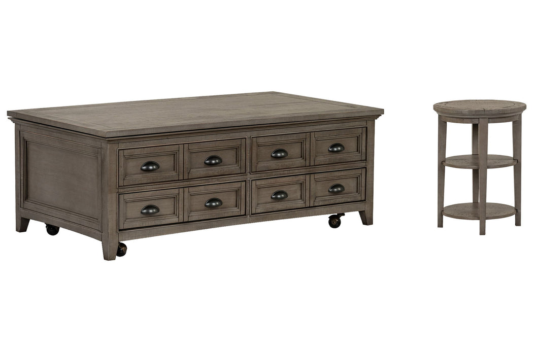 Paxton Place - Lift Top Storage Caster Cocktail Table Set