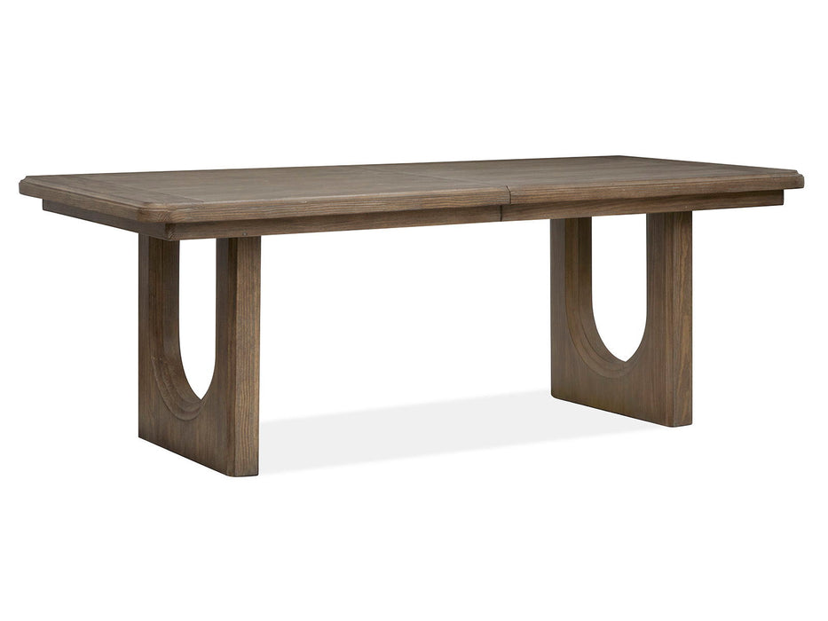 Westbourne - Extendable Trestle Dining Table - Dark Umber