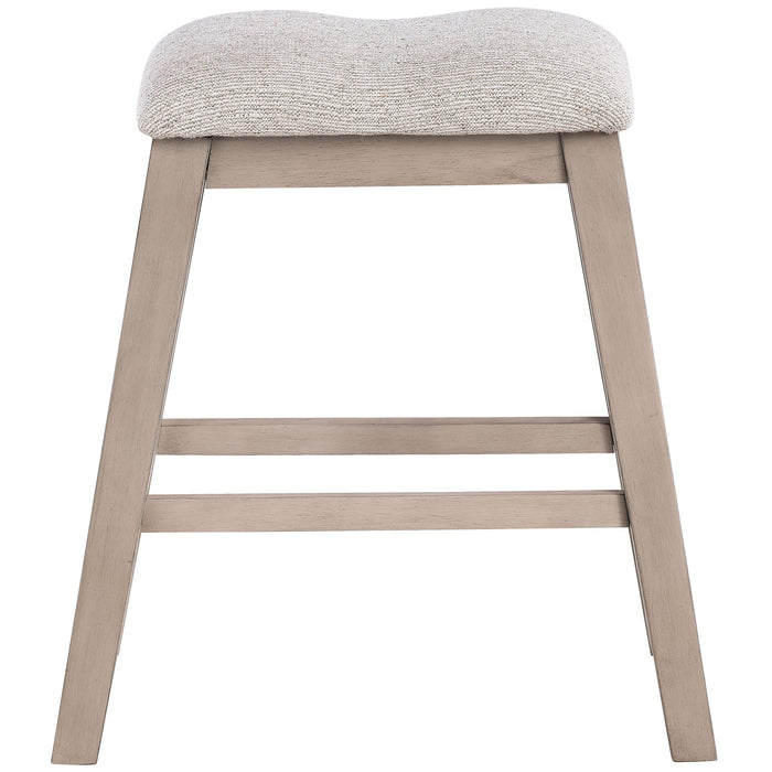 Taylor - Counter Stool (Set of 2) - Light Brown / Gray