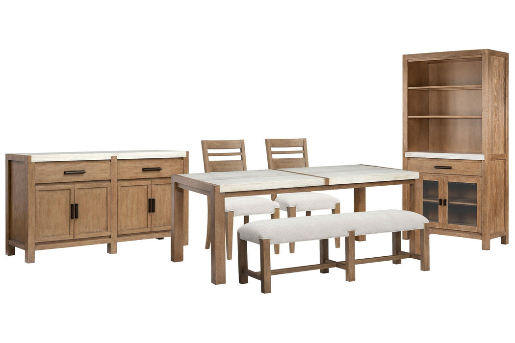 Plum Creek - 6 Piece Rectangular Dining Table Set