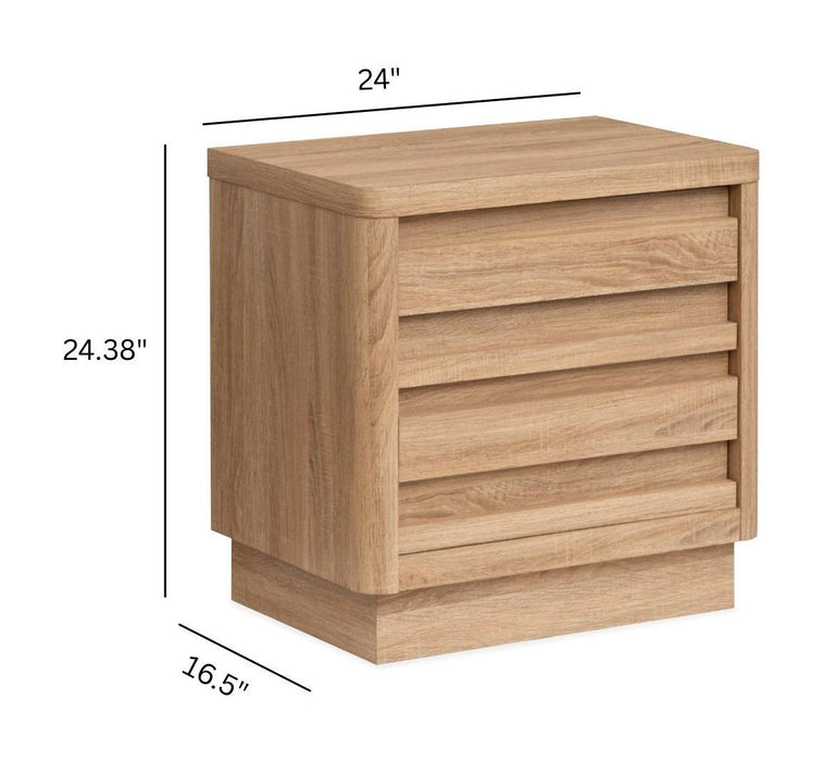 Brentwood Heights - Drawer Nightstand - Provincial Brown
