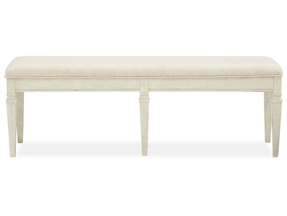 Newport - Bench With Upholstered Seat - Alabaster
