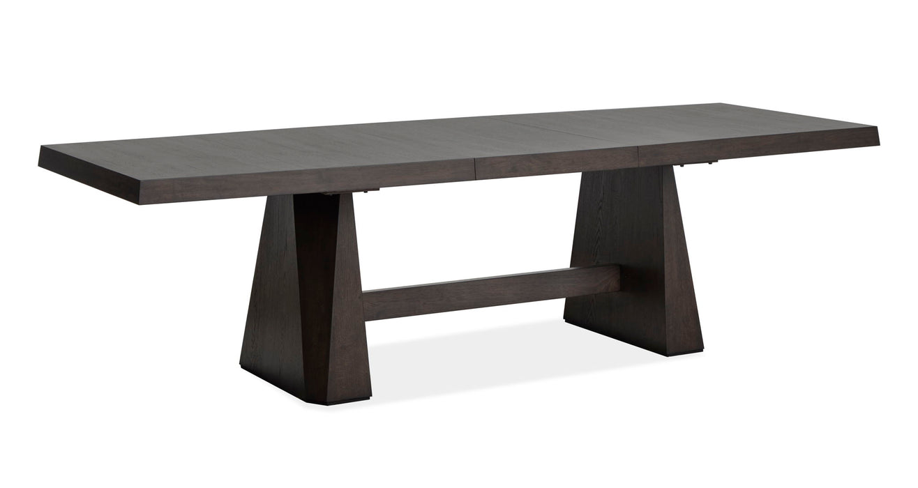 Tauren - 6 Piece Extendable Double Pedestal Dining Table Set