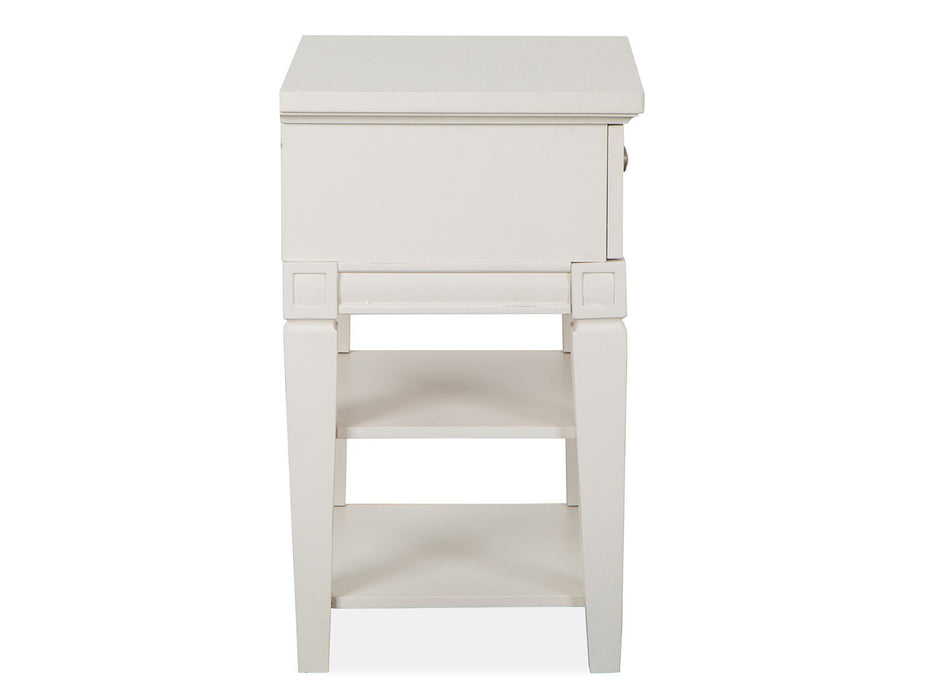 Willowbrook - Open Nightstand - Egg Shell White With Slight Rub Through