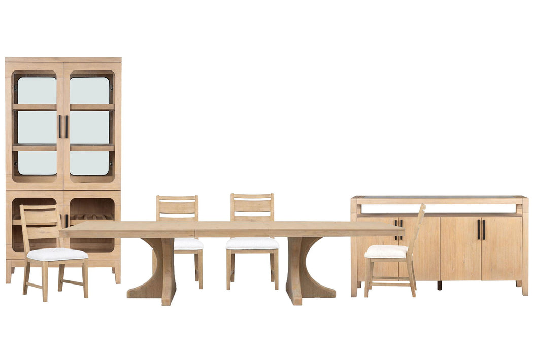 Somerset - Extendable Trestle Dining Table Set