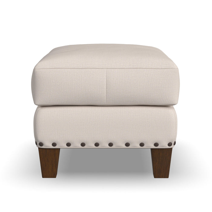 Gianna - Fabric Ottoman With Nailhead Trim