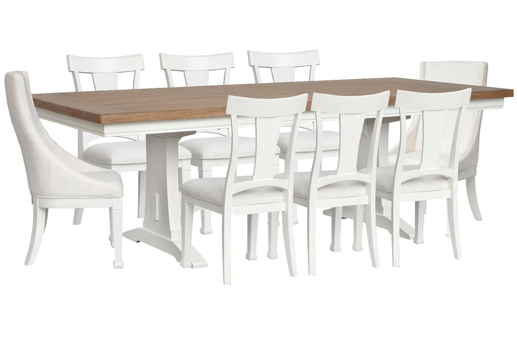 Kingston - Extendable Trestle Dining Table Set