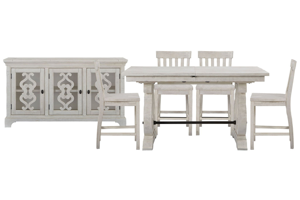 Bronwyn - Extendable Rectangular Counter Height Dining Table Set