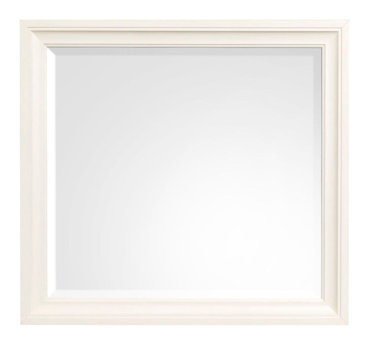 Kingston - Landscape Mirror - Whisper White And Cerused Nutmeg