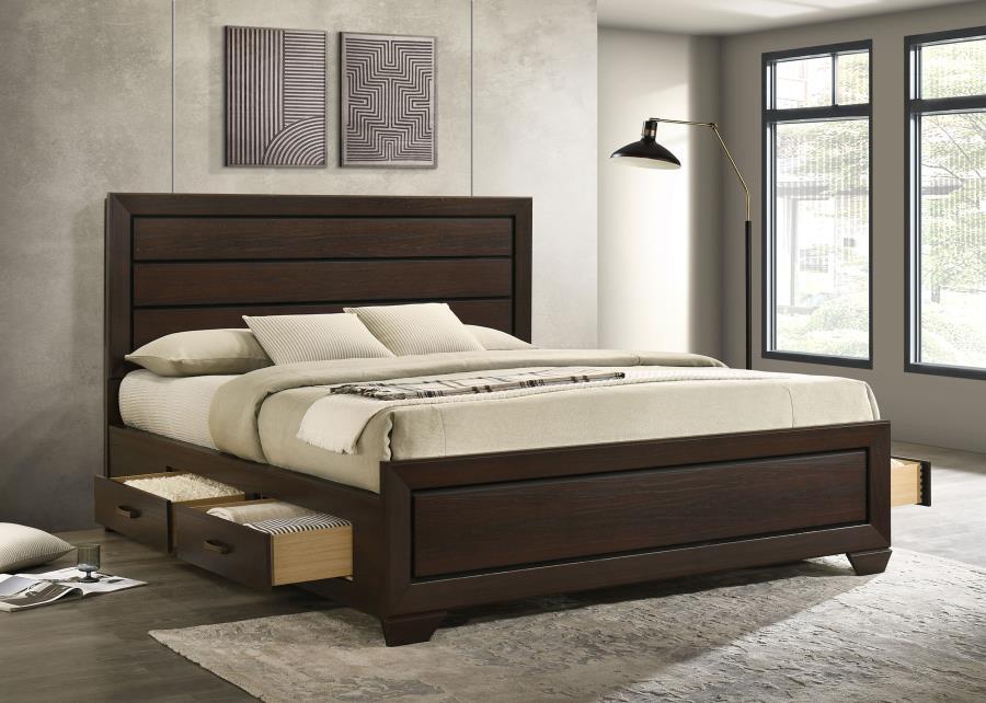 Kauffman - Wood Storage Panel Bed