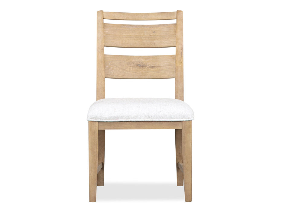 Somerset - Dining Side Chair With Upholstered Seat (Set of 2) - Butternut and Omari Natural