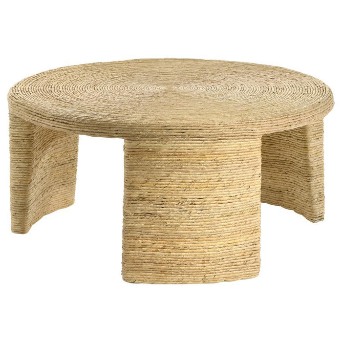 Artina - Woven Rattan Round Table