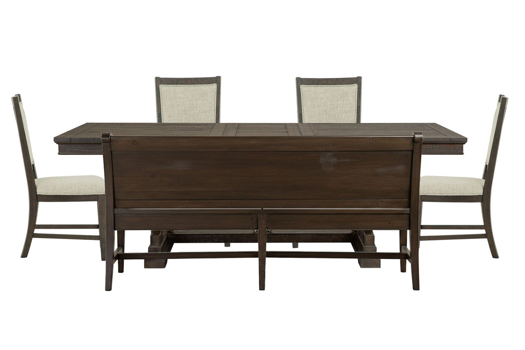 Westley Falls - Extendable Trestle Dining Table Set