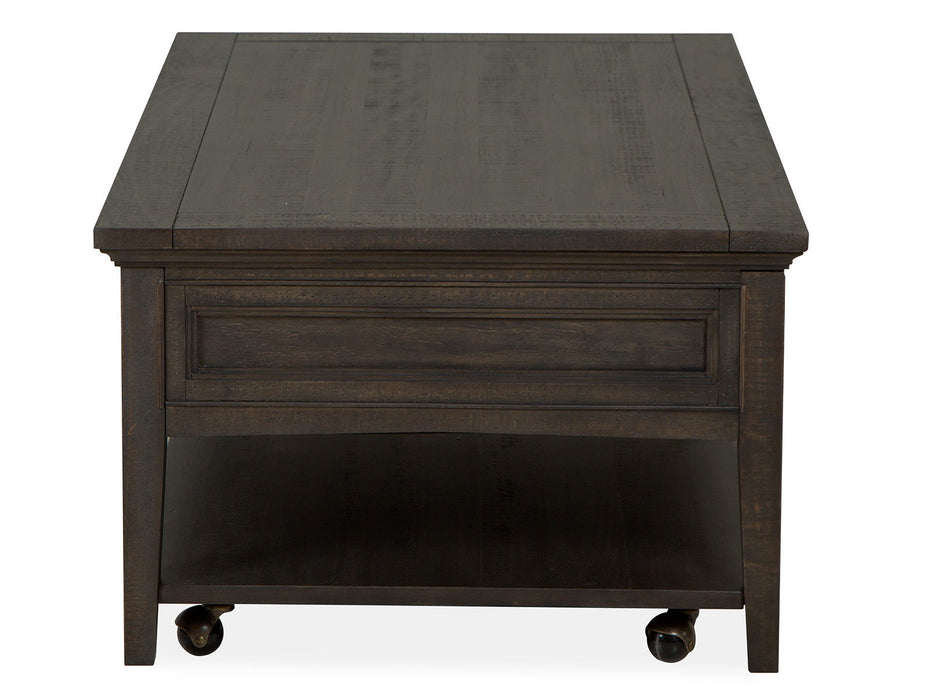 Westley Falls - Rectangular Cocktail Table With Casters - Graphite