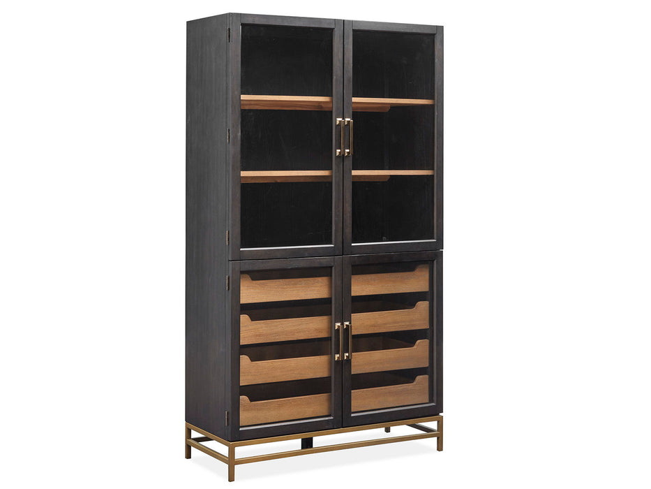 Lindon - Two Tone Dining Cabinet - Dark Brown