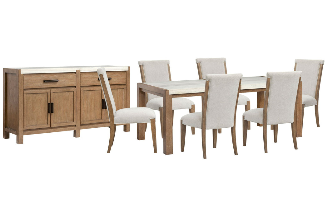 Plum Creek - 8 Piece Rectangular Dining Table Set