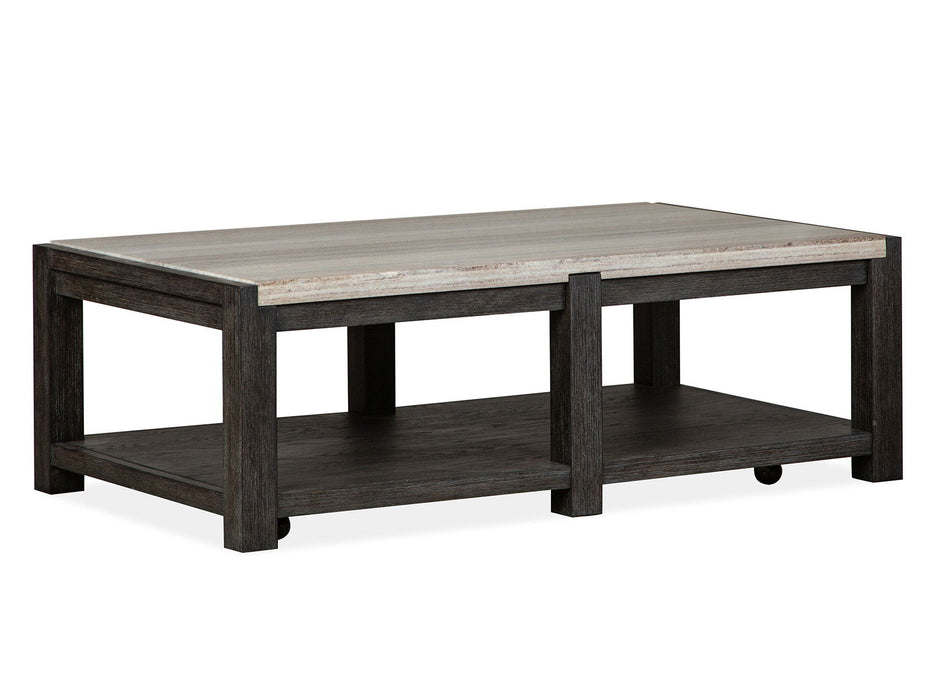 Plum Creek - Rectangular Cocktail Table With Casters