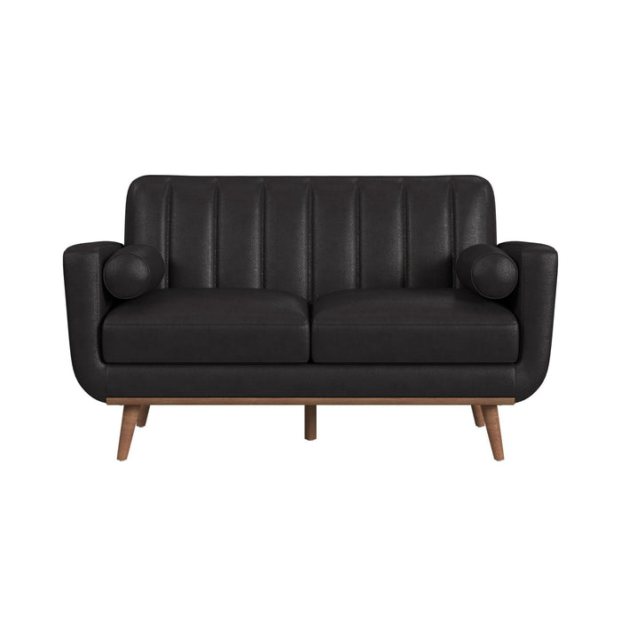 Horizon - Loveseat With Wood Front 2 Pillows